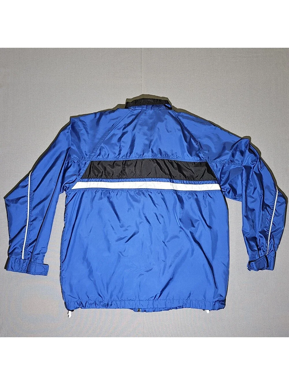 Vintage Nike Windbreaker Jacket Men’s L Blue Full Zip 90s Y2K Swoosh EUC